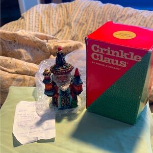 Vintage crinkle claus